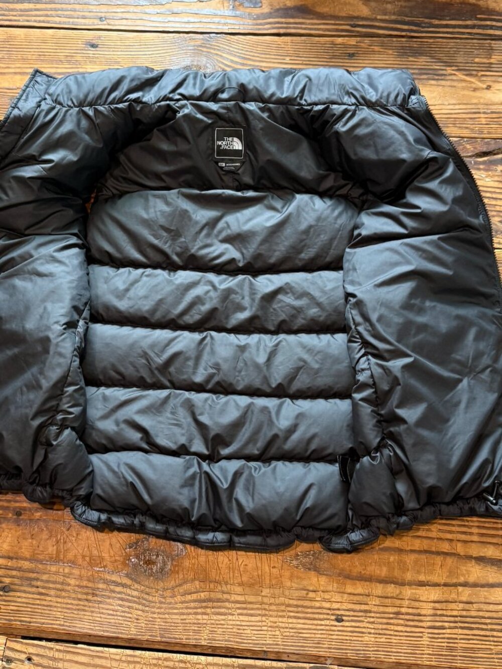 North Face Nuptse 700 Fill Vest Women Size Small Black VTG Power Down Puffer EUC - Picture 10 of 12